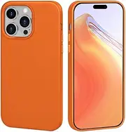 Jarttarn Case for iPhone 16 Pro Max (2024),Simple Solid Color Anti-Fall Phone Case,Durable Shockproof Protective Cover (Orange)
