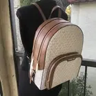 Michael Kors Large Vanilla School Travel Backpack Shoulder Bag Handbag Satchel