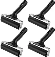 RdjEokf 4PCS 10cm Printing Ink Roller Rubber Roller Brayer Roller Hard Rubber Rubber Brayer Roller Ink Painting Brayer Glue Roller Tool Suitable for Crafts for Printmaking