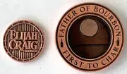 ELIJAH CRAIG MAGNETIC COIN BALL MARKER OFFICIAL BOURBON OF PGA VALHALLA C7