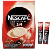 nescafe instant coffee Original 3 In 1 coffe,Sugar,Creamer 1 Pack 30 Sachets