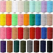 36 Rolls Macrame Cord 3 mm x 1188 Yards Natural Cotton Macrame Rope 4 Strand Twisted Soft Colored Macrame Supplies for DIY Crafts, Wall Hanging, Plant Hangers, Crafts, Knitting(Colorful)
