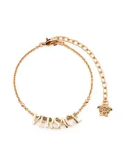 [Versace] logo-lettering bracelet