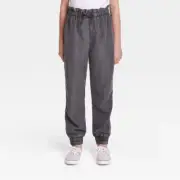 Girls' Smock Waist Utility Pants - art class Charcoal Gray S 6/6X