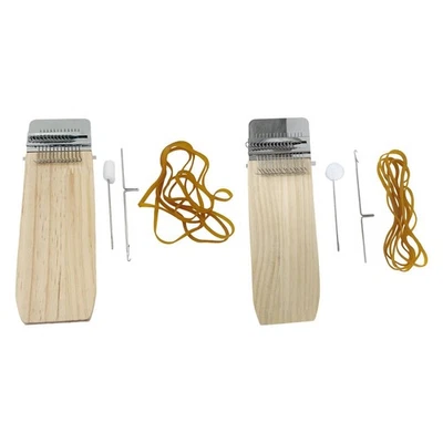 Small Weaving Loom Kit Mini Loom Machine Handcrafts Making Repair Holes