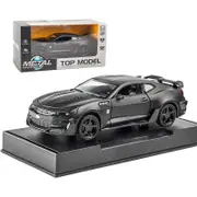 Catzon 1:32 Pull Back Car with Sound & Light Alloy Diecast Model for Gifts-Black
