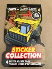 TONKA STICKER COLLECTION 4 SHEETS BOOK NEW