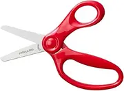 Fiskars 1064071 Children's Scissors from 6 Years Length 13 cm for Right and Left Handed Users Metal Blade/Plastic Handles Red