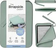Strapsicle Silicone Clutch for Kindle & E-Readers – Multi-Purpose Bag for Phone, Wallet & Keys – Fits 6.8″–7″ Paperwhite 2024, 6″ Kindles, Kobos, Nook & iPad mini 6 – Anti-Dust Coating - Sage