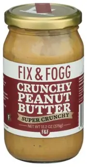 Fix and Fogg Super Crunchy Peanut Butter 13.2 OZ