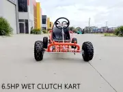 200cc 6.5HP Go Kart Wet Clutch Dune Buggy ATV Quad 4 Stroke Adult/Teen/Kid Red
