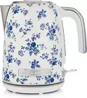 Laura Ashley China Rose Cordless Jug Kettle by , Stainless Steel Electric Kettle