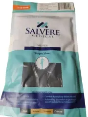 New Salvere Simply Sheer Compression Pantyhose Black Small 15-20 mmHg