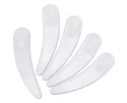 Plastic Cosmetic Spatula, Disposable Cosmetic Makeup Curved Spatula Spoon Mini Cosmetic Spatula For Cream Mask Wax Gel