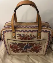 ETRO Milano Floral Textured Calf Leather ToteStyle Bag | Org $980 Retail | NWT