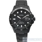 FOSSIL FS5659手錶 放大日期 夜光 防水 IP黑 鋼帶 男錶【錶飾精品】