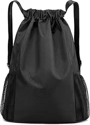 Vnezakl Drawstring Bags Bulk Water Resistant String Sport Gym Shoulder Bag Travel Organizer for Outdoor Hiking ﻿