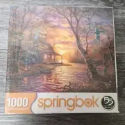 Springbok 1000 Pc. Jigsaw Puzzle “Duck Camp” 24”x30” New Sealed Box Made In USA