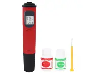 PortTemperature Ph Meter Accurate Water Quality Testing Tool With Calibration Solution