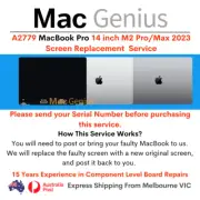 A2779 MacBook M2 Pro/Max 14 inch 2023 Screen Replacement Service