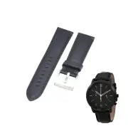 FS5503 22mm Black Leather Watch Strap For Fossil