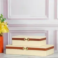 在飛比找樂天市場購物網優惠-新中式樣板房木質烤漆首飾盒現代簡約家居擺件臥室床頭柜收納盒
