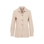 [Max Mara] Max Mara-Albino Beige Virgin Wool Pulvino Taschino Jacket-Donna 40 IT