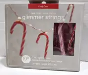 VINTAGE PIER1 10' SUGARED CANDY CANE LED GLIMMER STRINGS BNIB