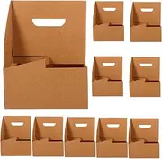 LABRIMP 10pcs Paper Cup Holder Slot Paper Drink Carrier for Coffee Milk Tea Takeout Sturdy Design for Easy Carrying