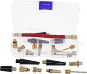 Gatuida Air Compressor Accessories Kit Bike Motorbike Valve Adapter Inflation Nozzle Air Pump Needles for Bicycle Tire Quick Connect