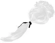 FOYTOKI Men's Cosplay Wig Lawyer Judge Look White Curly Hair Wig Gentleman Wig Party Event Accessory