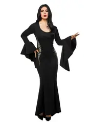 Morticia Deluxe Adult Costume (Wednesday) - Small