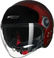 Nolan N21 Visor Verniciatura Speciale 341, open face helmet , color: Dark Red/Black , size: S