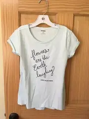 NWT Gymboree Flowers Tee Shirt Top Girls Outlet Light Blue