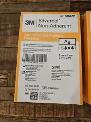 1PACK SILVERCEL Non-Adherent Alginate Dressing 2"x2" 10/BX 3M Systagenix 900202