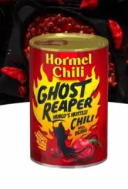 NEW! LIMITED TIME! Hormel Ghost Reaper Chili With Beans, 15 oz, World’s Hottest!