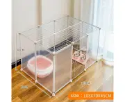 Portable Metal Wire Pet Playpen 16pcs With top - 16pcs With top