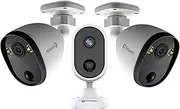 2 1080p Spotlight Outdoor Security Cameras with 1 1080p Alert Indoor Security Camera