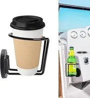 Adorila Magnetic Cup Holder, Stainless Steel Magnetic Cup Caddy, Drink Holder for Tractor Mower Truck Car Bus Yacht (Horizontal)