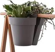 Over The Railing Planter Boxes - Balcony Planter Box | Multifunctional Garden Accessory for Succulent Flowers Strawberry Urban House Balcony Patio Porch Deck