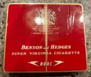 NEW Benson And Hedges Super Virginia Cigarette Tin BOAC British Overseas Air Co.