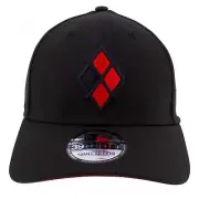 Harley Quinn Logo New Era 39Thirty Hat Black