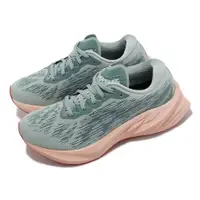 在飛比找ETMall東森購物網優惠-Asics 慢跑鞋 Novablast 3 女鞋 綠 粉紅 