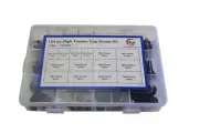 124 piece Button Head Cap Screws Grab Kit Assortment Bolt High Tensile M4-M8