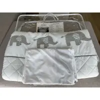 在飛比找蝦皮購物優惠-Levana 嬰兒床 美式大象寢具 （夏被床裙）