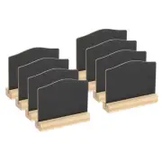 8Pcs Mini Tabletop Chalkboard Signs with Easel Stand (Arch, 3.9"x3")