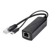 Durability USB C POE Splitter 57V-12V Power Supply Easy Installation 1000Mbps