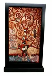 Ebros Gustav Klimt Tree Of Life Stained Glass Art Wall Decor or Flat Surface