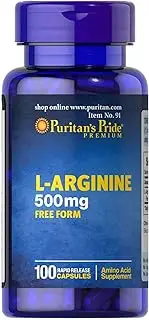 Puritan's Pride L-Arginine 500 mg 100
