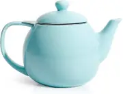Sweese Teapot, Porcelain Tea Pot with Stainless Steel Infuser, Blooming & Loose